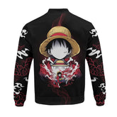 Adult One Piece Monkey D. Luffy 3D Printed Cosplay Jacket Sportswear Zip Up Casual Coat - INSWEAR